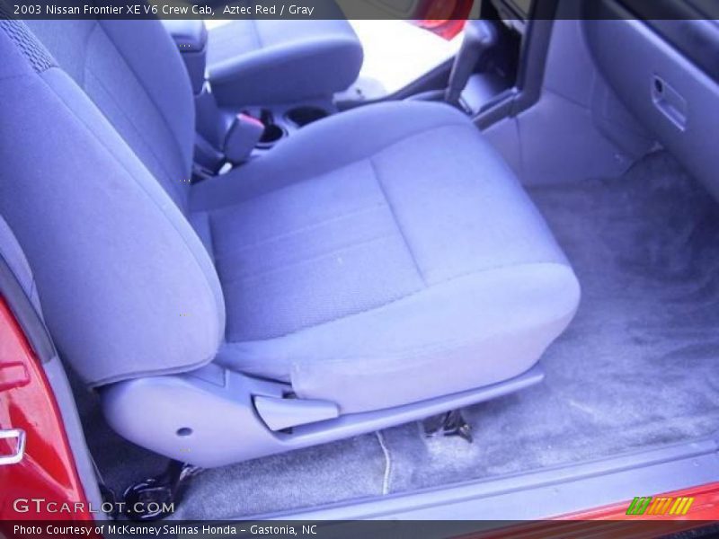 Aztec Red / Gray 2003 Nissan Frontier XE V6 Crew Cab