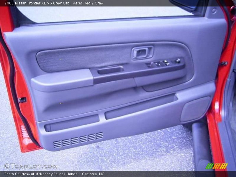 Aztec Red / Gray 2003 Nissan Frontier XE V6 Crew Cab