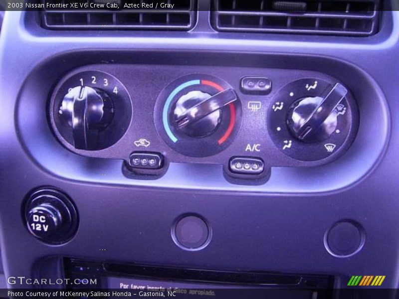 Aztec Red / Gray 2003 Nissan Frontier XE V6 Crew Cab