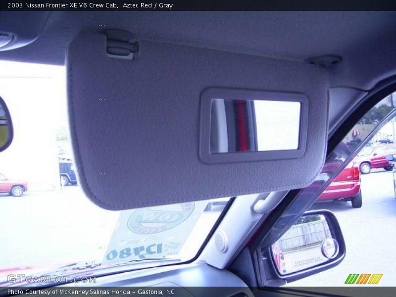 Aztec Red / Gray 2003 Nissan Frontier XE V6 Crew Cab