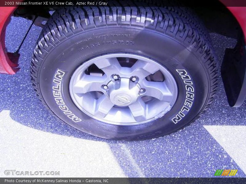 Aztec Red / Gray 2003 Nissan Frontier XE V6 Crew Cab