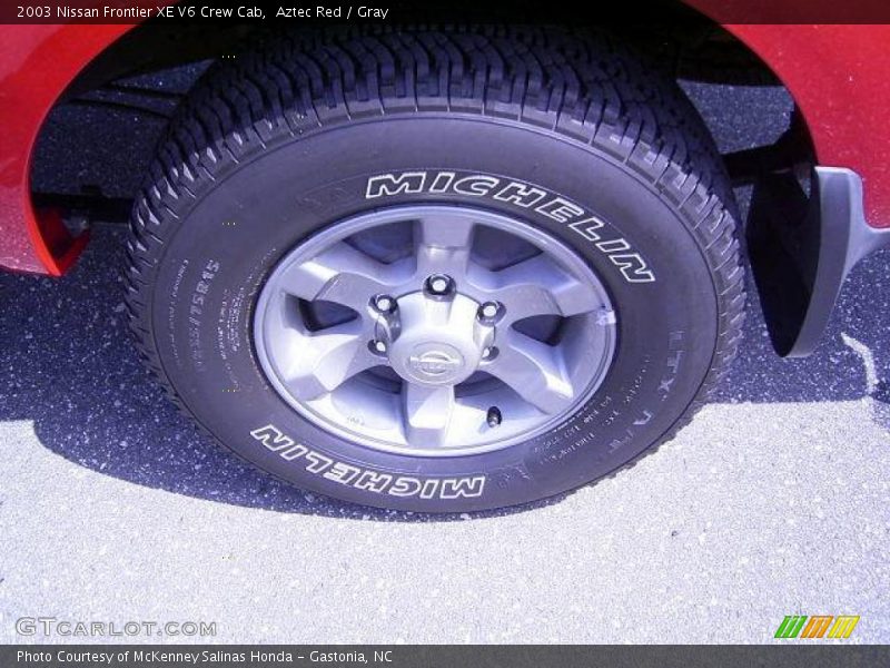 Aztec Red / Gray 2003 Nissan Frontier XE V6 Crew Cab