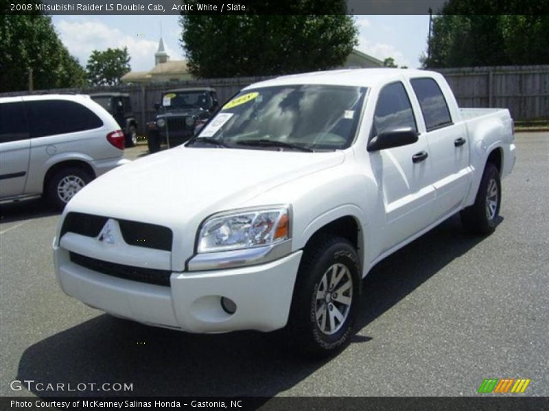 Arctic White / Slate 2008 Mitsubishi Raider LS Double Cab