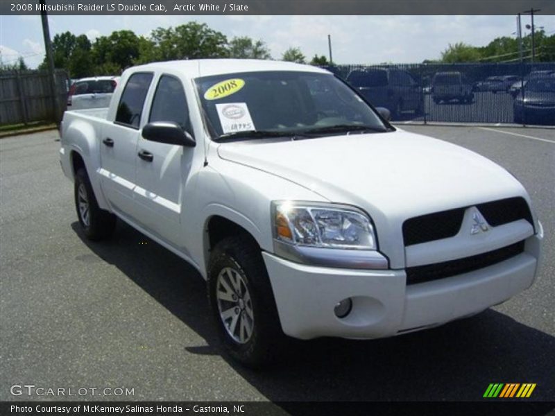 Arctic White / Slate 2008 Mitsubishi Raider LS Double Cab