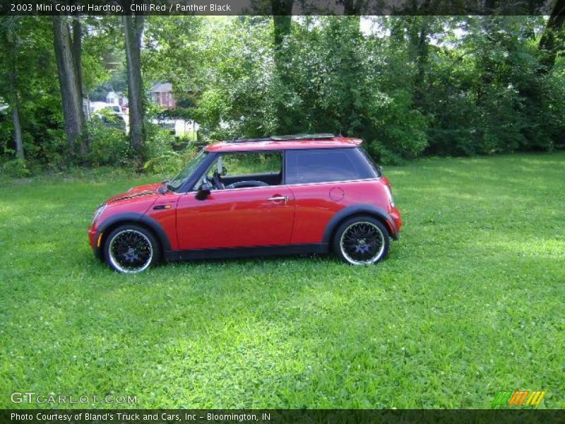Chili Red / Panther Black 2003 Mini Cooper Hardtop