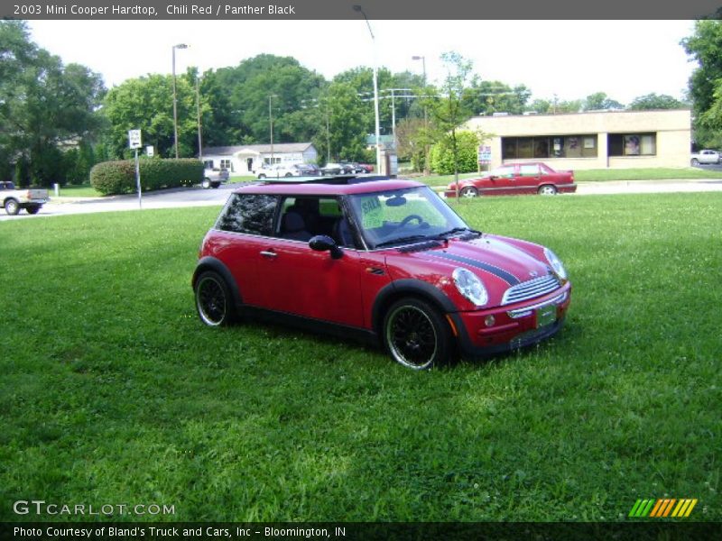 Chili Red / Panther Black 2003 Mini Cooper Hardtop