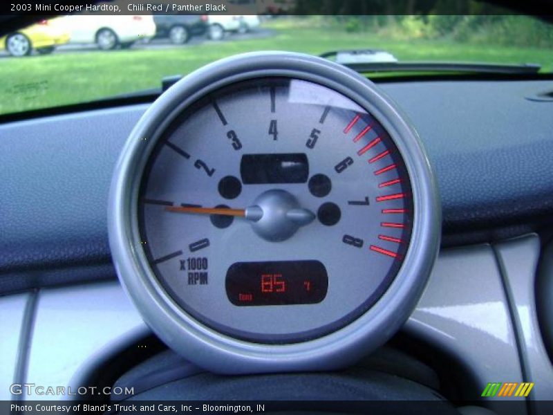 Chili Red / Panther Black 2003 Mini Cooper Hardtop