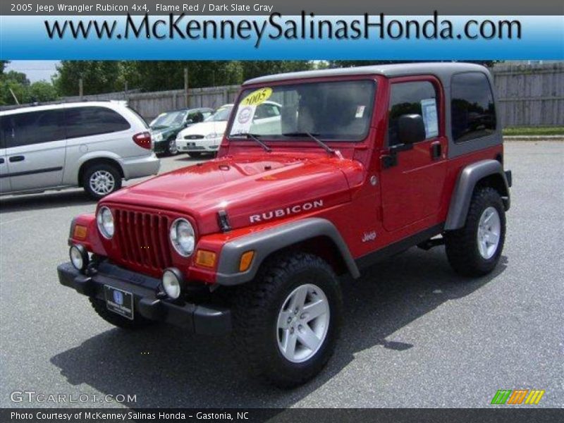 Flame Red / Dark Slate Gray 2005 Jeep Wrangler Rubicon 4x4