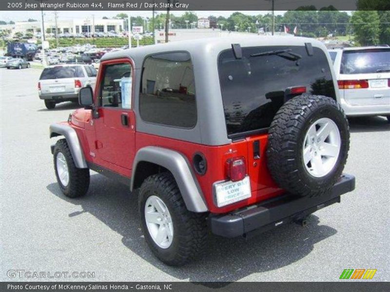 Flame Red / Dark Slate Gray 2005 Jeep Wrangler Rubicon 4x4