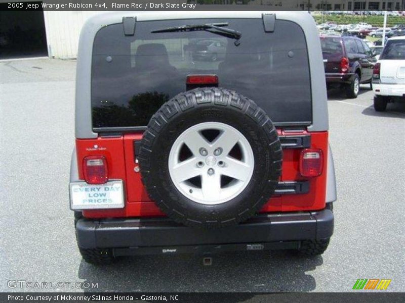 Flame Red / Dark Slate Gray 2005 Jeep Wrangler Rubicon 4x4