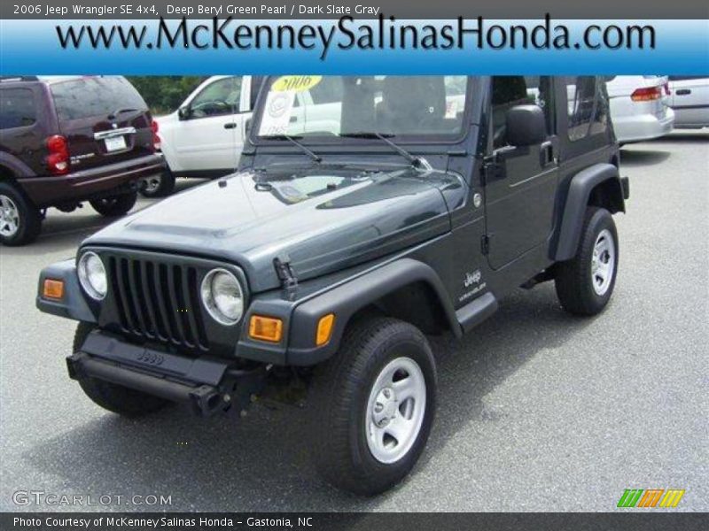 Deep Beryl Green Pearl / Dark Slate Gray 2006 Jeep Wrangler SE 4x4
