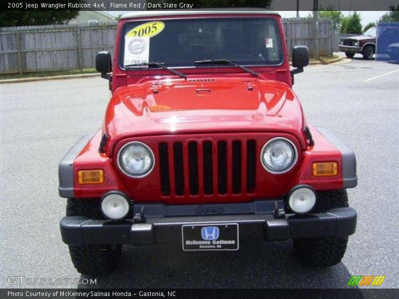 Flame Red / Dark Slate Gray 2005 Jeep Wrangler Rubicon 4x4