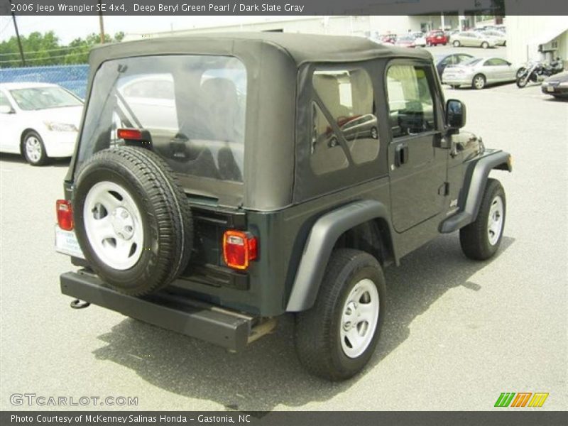 Deep Beryl Green Pearl / Dark Slate Gray 2006 Jeep Wrangler SE 4x4
