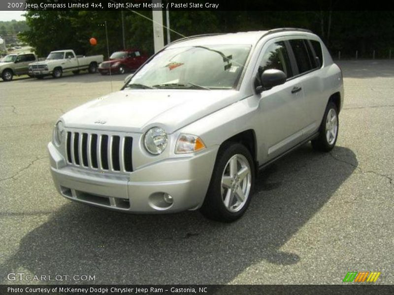 Bright Silver Metallic / Pastel Slate Gray 2007 Jeep Compass Limited 4x4