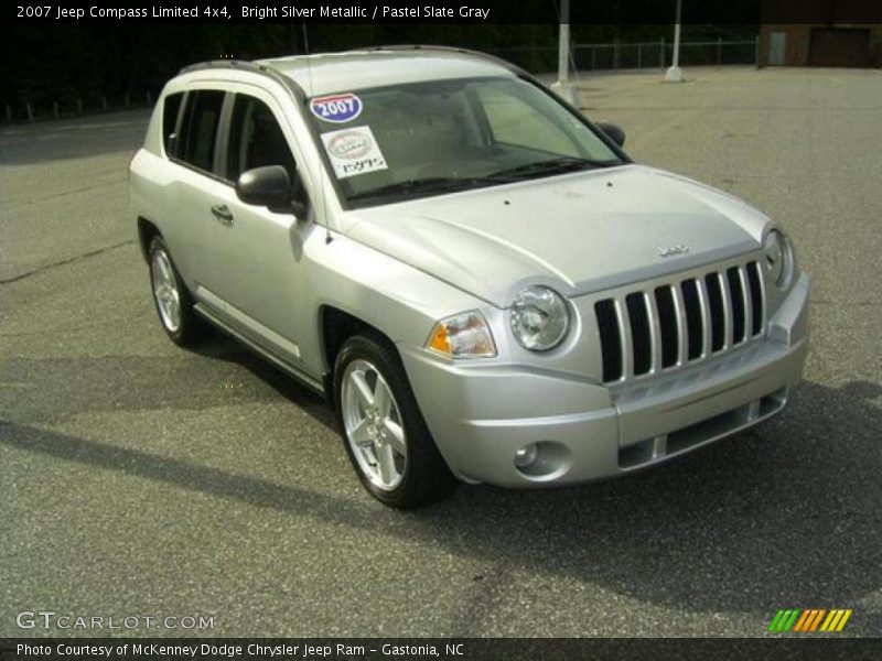 Bright Silver Metallic / Pastel Slate Gray 2007 Jeep Compass Limited 4x4
