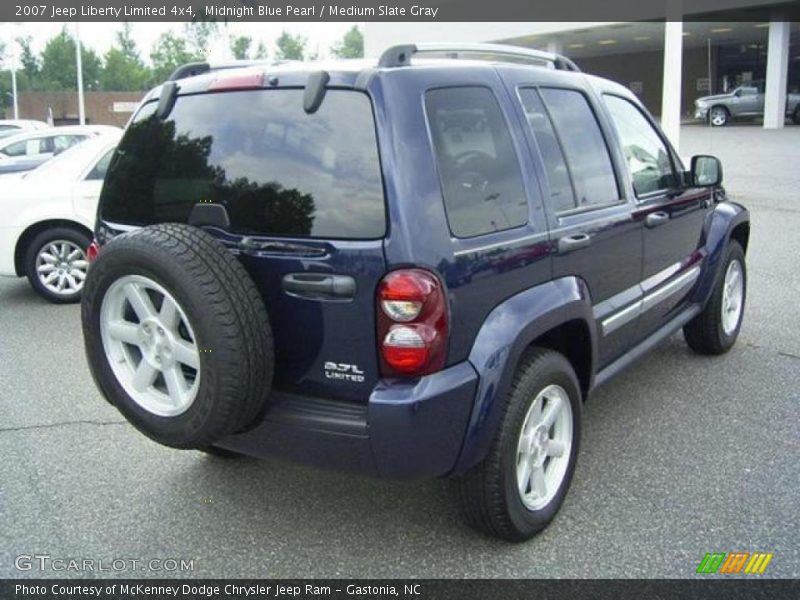 Midnight Blue Pearl / Medium Slate Gray 2007 Jeep Liberty Limited 4x4