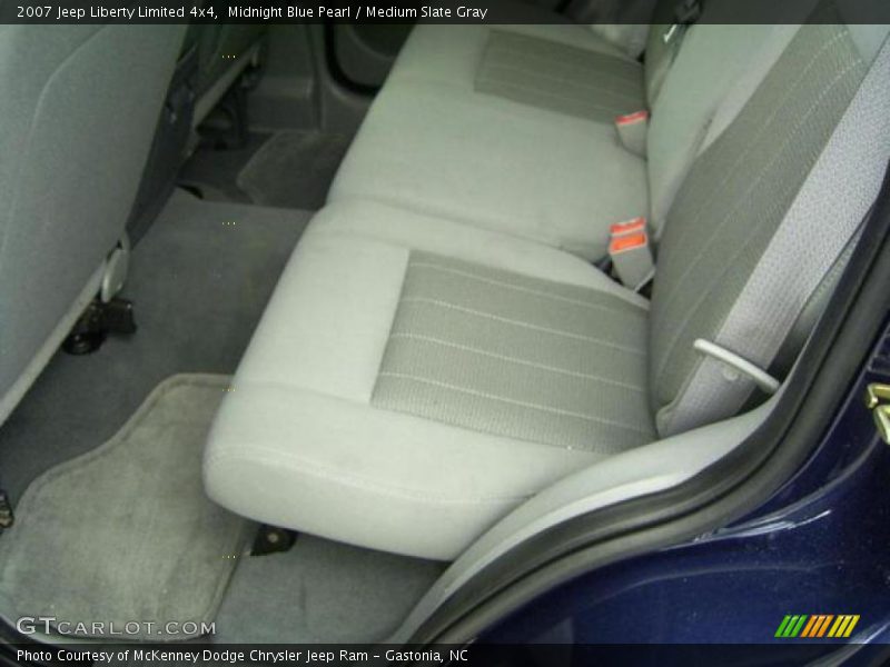 Midnight Blue Pearl / Medium Slate Gray 2007 Jeep Liberty Limited 4x4