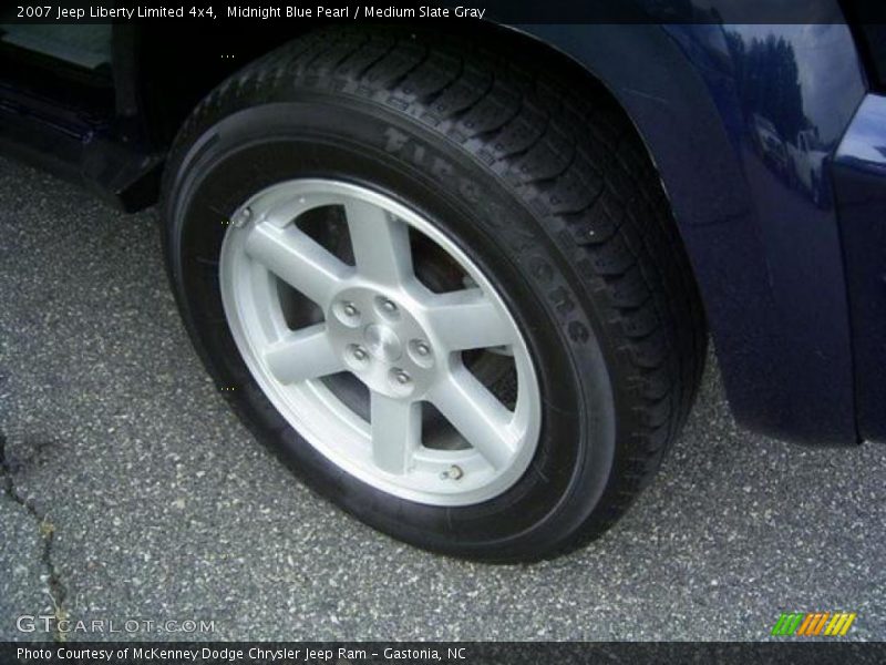 Midnight Blue Pearl / Medium Slate Gray 2007 Jeep Liberty Limited 4x4