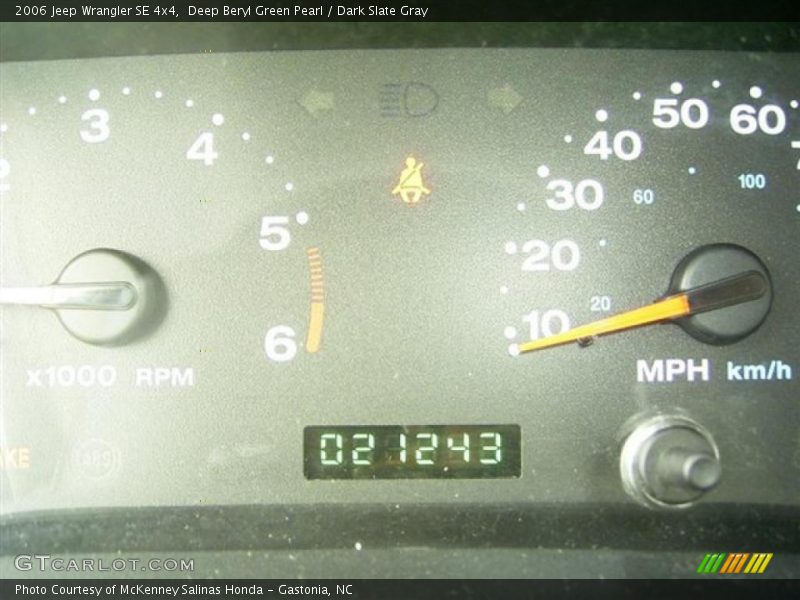 Deep Beryl Green Pearl / Dark Slate Gray 2006 Jeep Wrangler SE 4x4