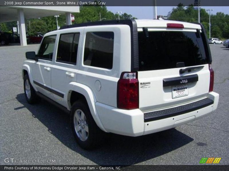 Stone White / Dark Slate Gray 2008 Jeep Commander Sport