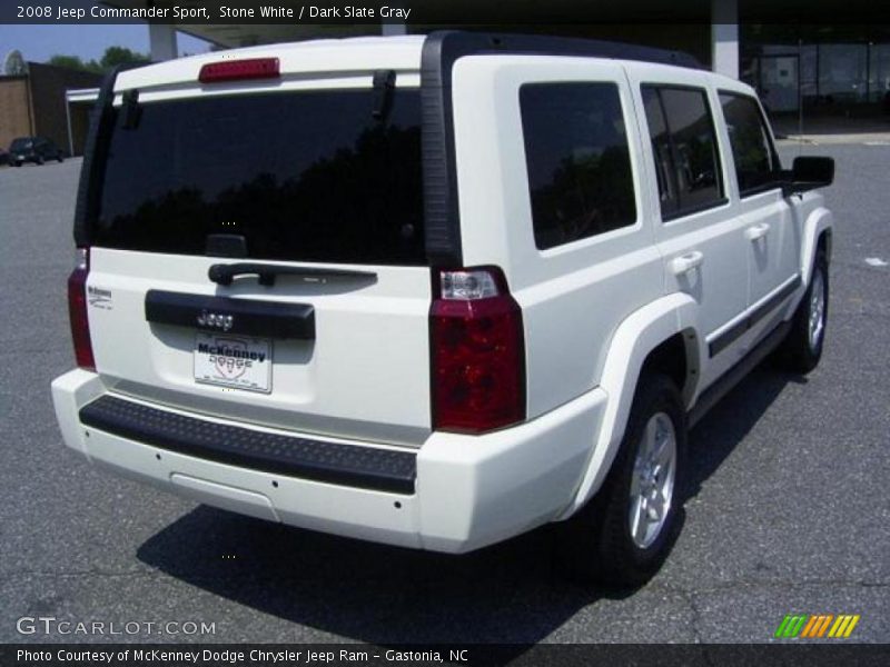 Stone White / Dark Slate Gray 2008 Jeep Commander Sport