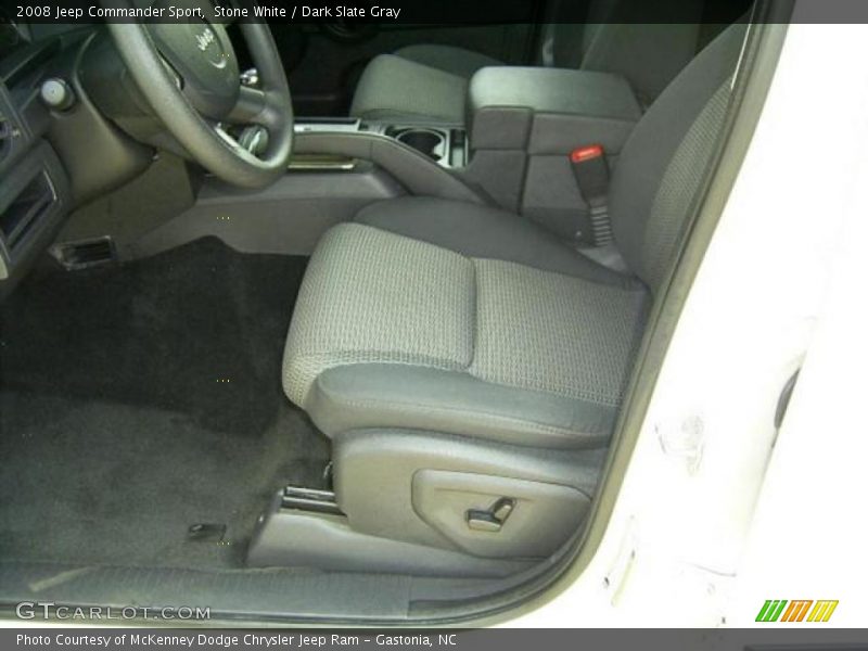 Stone White / Dark Slate Gray 2008 Jeep Commander Sport