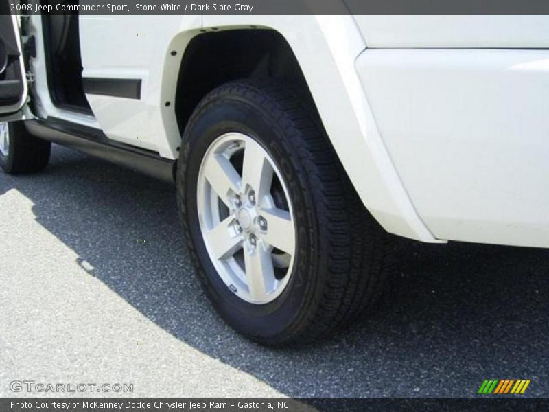 Stone White / Dark Slate Gray 2008 Jeep Commander Sport