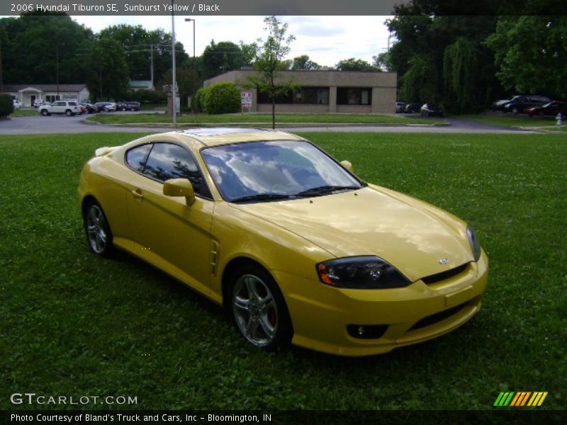 Sunburst Yellow / Black 2006 Hyundai Tiburon SE