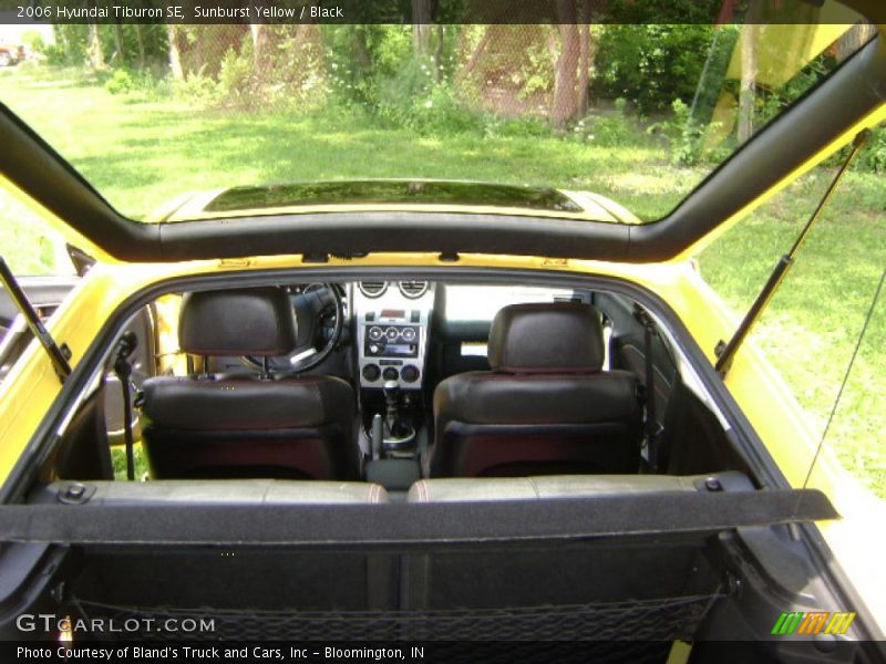 Sunburst Yellow / Black 2006 Hyundai Tiburon SE