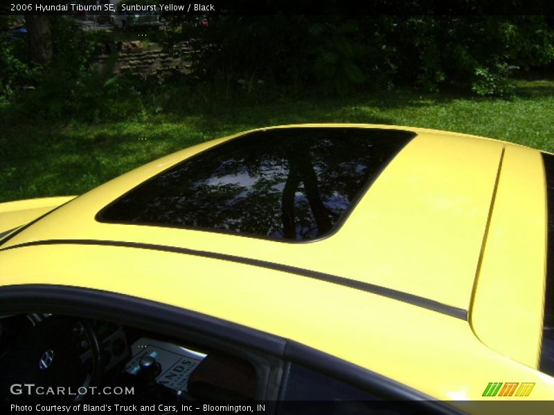 Sunburst Yellow / Black 2006 Hyundai Tiburon SE