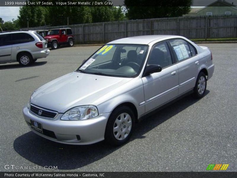 Vogue Silver Metallic / Dark Gray 1999 Honda Civic VP Sedan