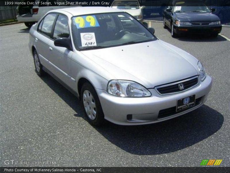 Vogue Silver Metallic / Dark Gray 1999 Honda Civic VP Sedan