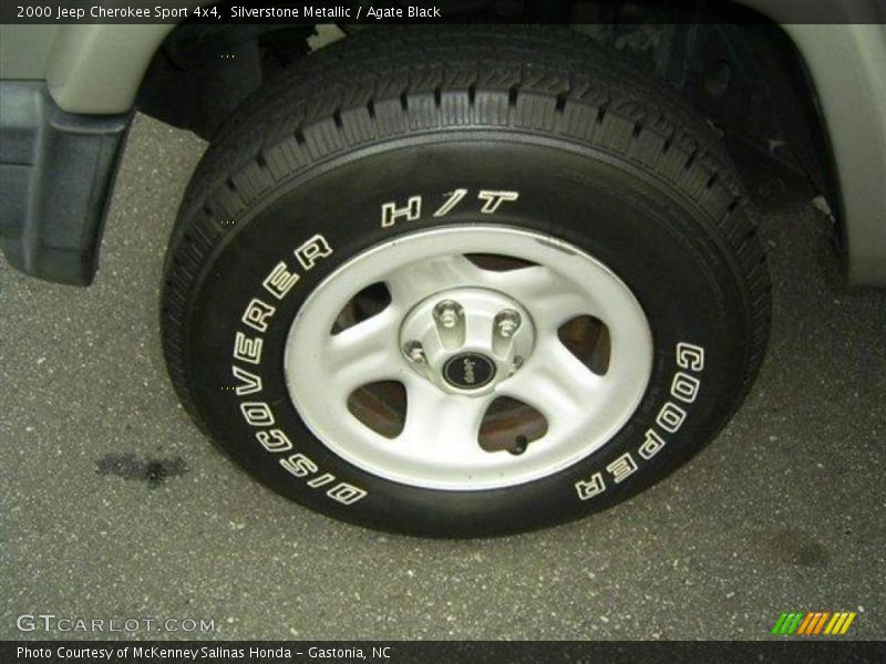 Silverstone Metallic / Agate Black 2000 Jeep Cherokee Sport 4x4