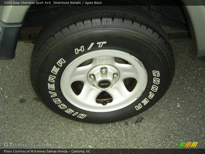 Silverstone Metallic / Agate Black 2000 Jeep Cherokee Sport 4x4