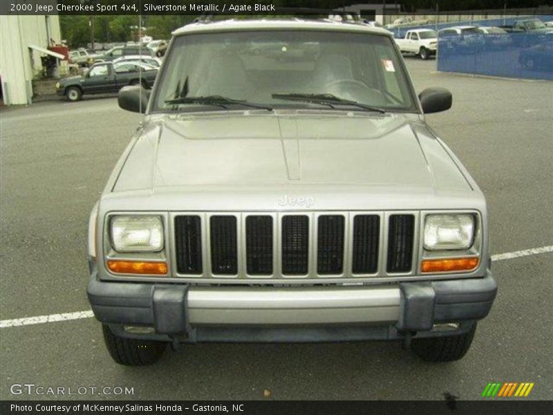 Silverstone Metallic / Agate Black 2000 Jeep Cherokee Sport 4x4