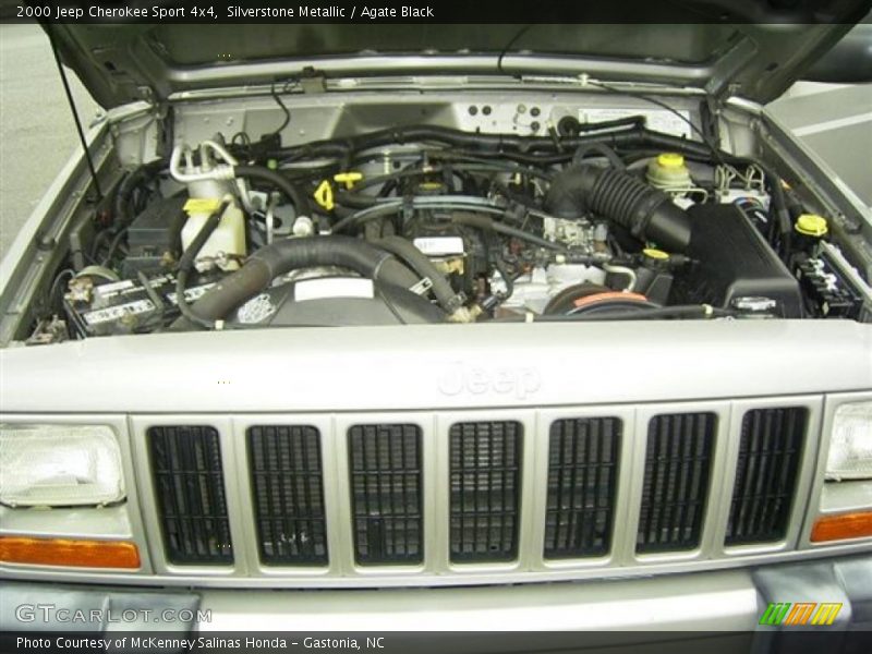 Silverstone Metallic / Agate Black 2000 Jeep Cherokee Sport 4x4