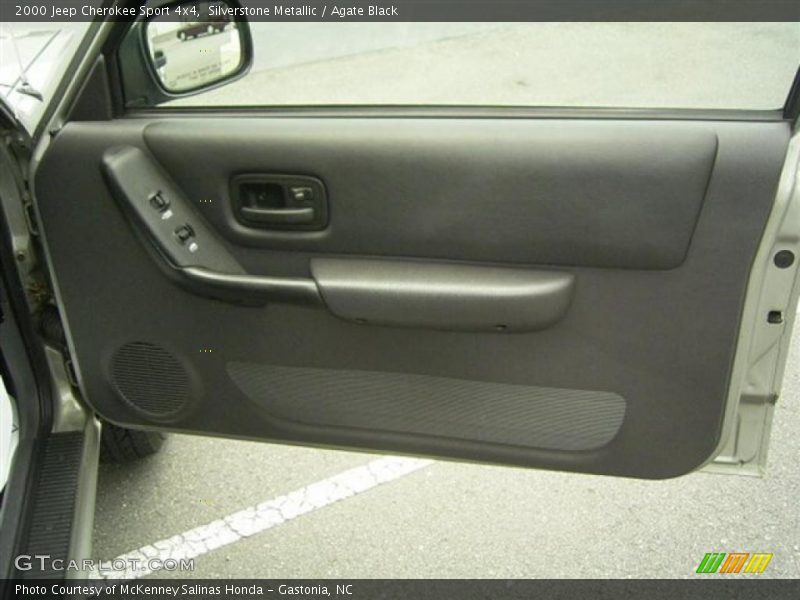 Silverstone Metallic / Agate Black 2000 Jeep Cherokee Sport 4x4
