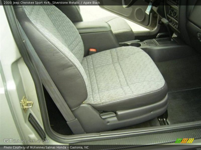 Silverstone Metallic / Agate Black 2000 Jeep Cherokee Sport 4x4