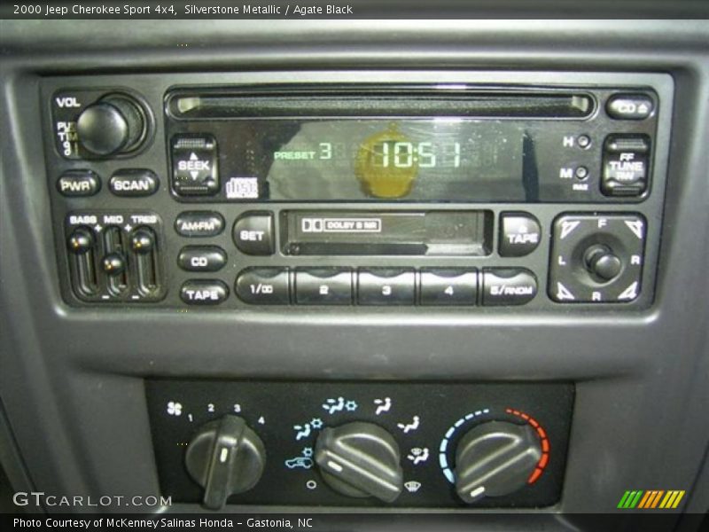 Silverstone Metallic / Agate Black 2000 Jeep Cherokee Sport 4x4
