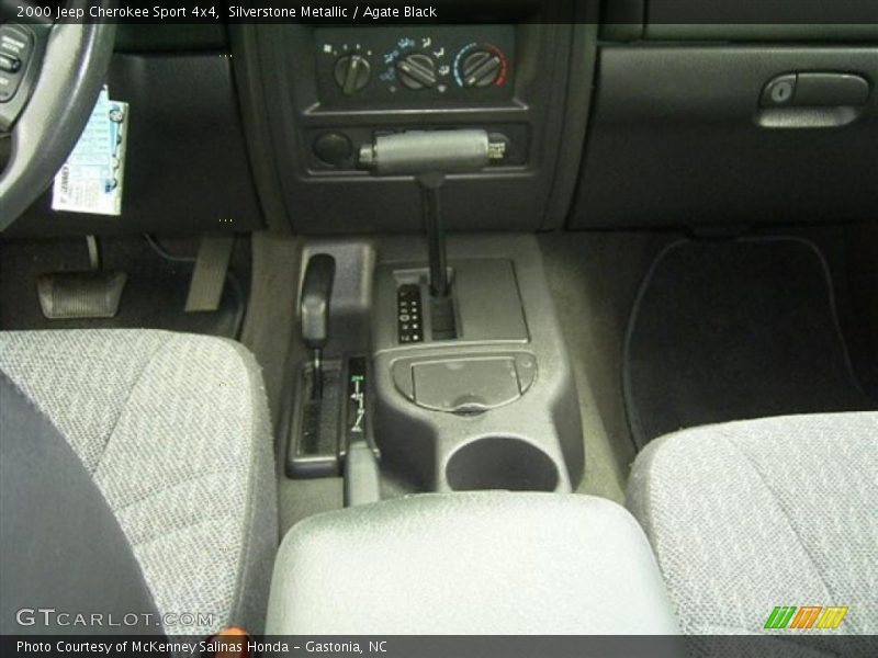 Silverstone Metallic / Agate Black 2000 Jeep Cherokee Sport 4x4