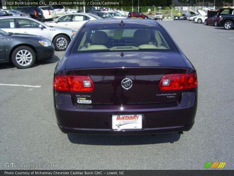 Dark Crimson Metallic / Cocoa/Cashmere 2009 Buick Lucerne CXL