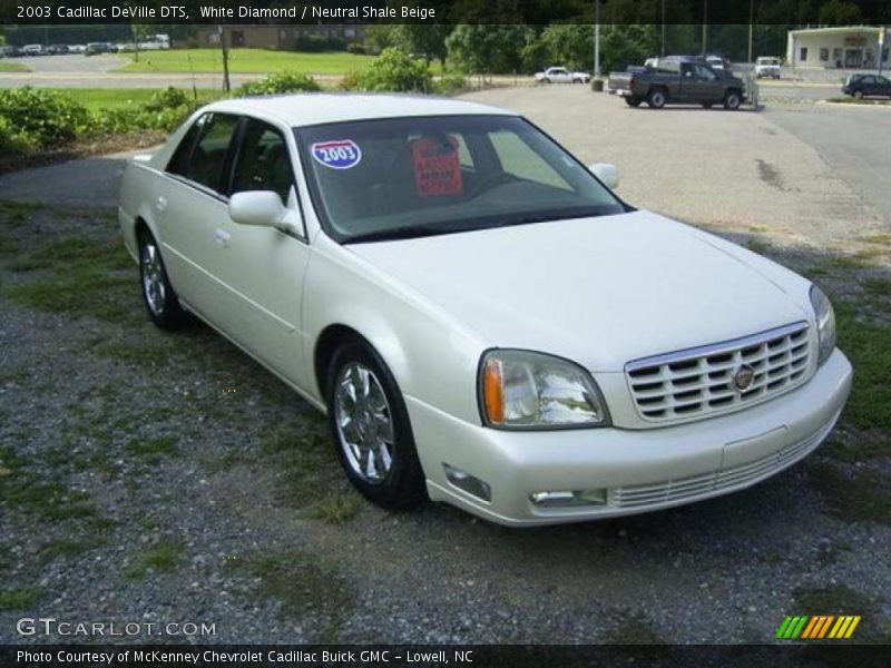 White Diamond / Neutral Shale Beige 2003 Cadillac DeVille DTS