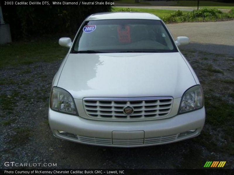 White Diamond / Neutral Shale Beige 2003 Cadillac DeVille DTS