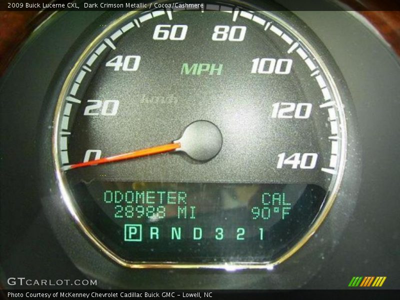 Dark Crimson Metallic / Cocoa/Cashmere 2009 Buick Lucerne CXL