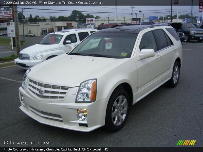 White Diamond Tri-Coat / Cocoa/Cashmere 2009 Cadillac SRX V6