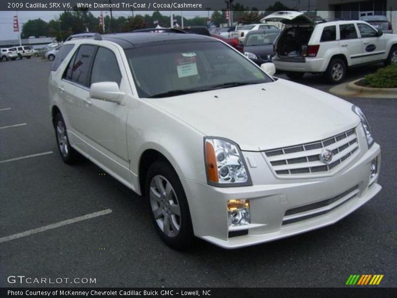 White Diamond Tri-Coat / Cocoa/Cashmere 2009 Cadillac SRX V6
