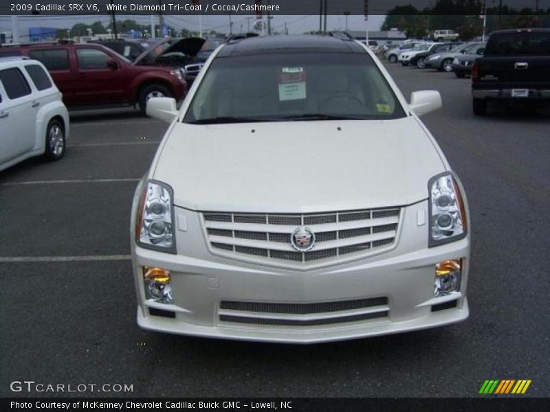 White Diamond Tri-Coat / Cocoa/Cashmere 2009 Cadillac SRX V6