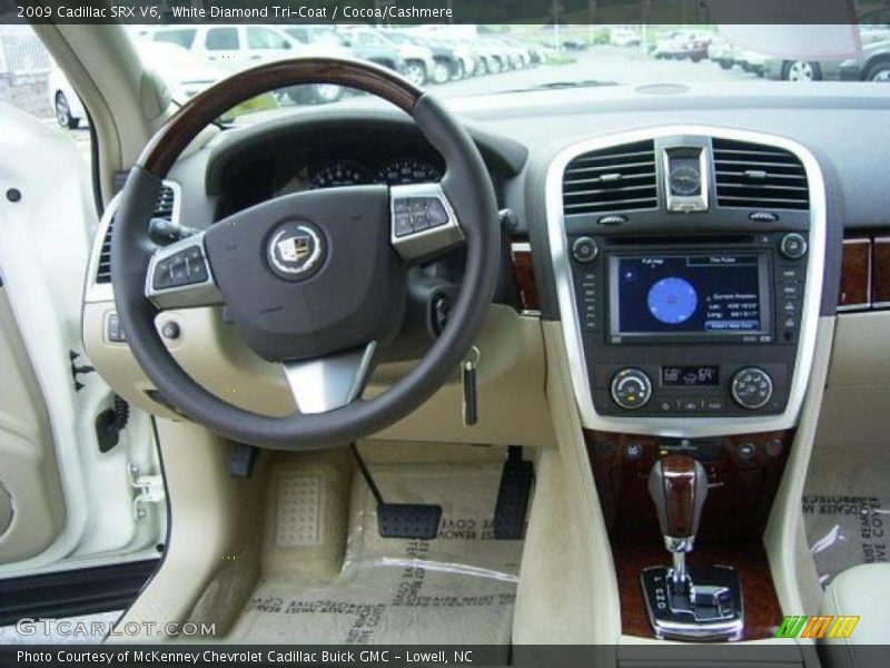 White Diamond Tri-Coat / Cocoa/Cashmere 2009 Cadillac SRX V6