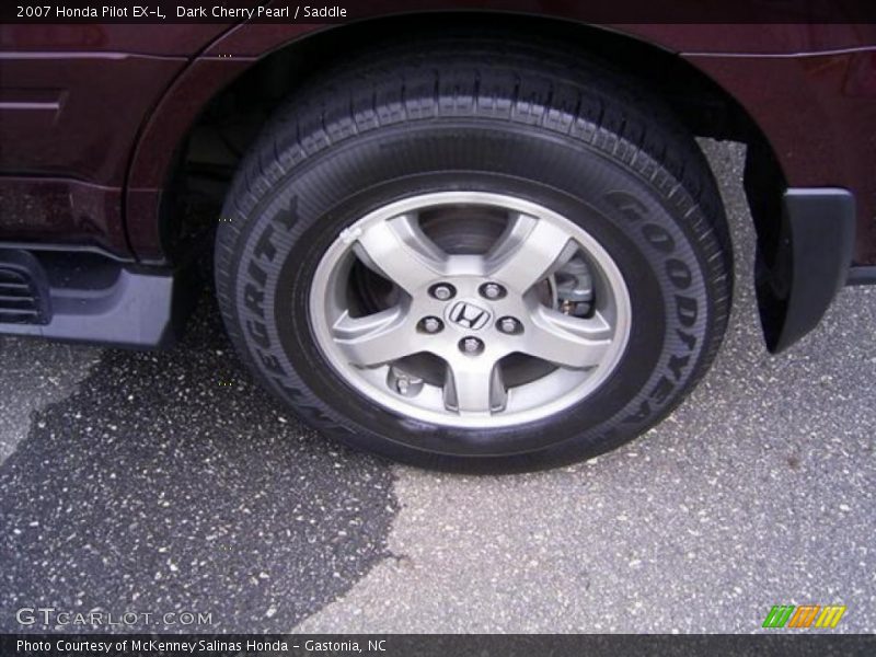 Dark Cherry Pearl / Saddle 2007 Honda Pilot EX-L