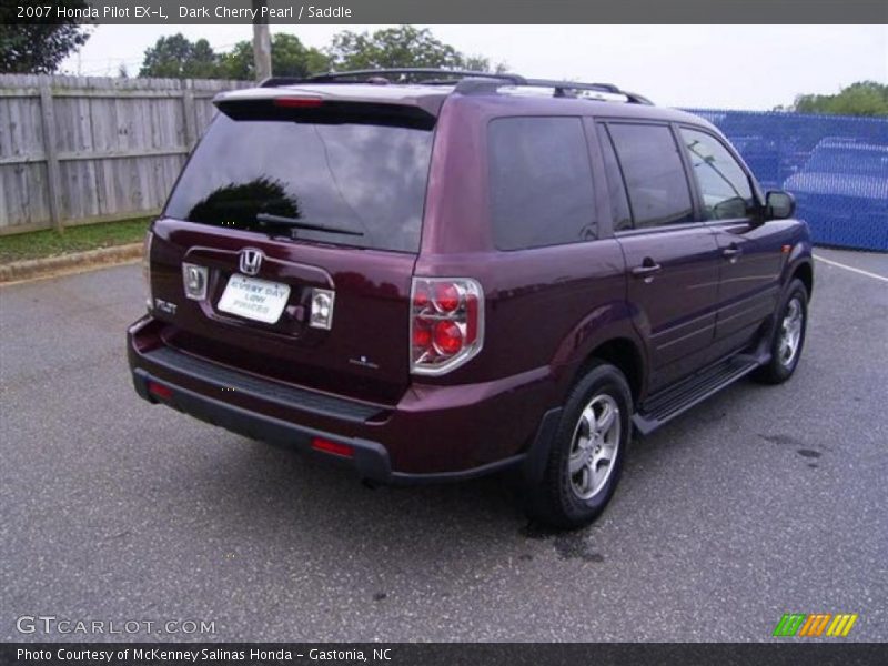 Dark Cherry Pearl / Saddle 2007 Honda Pilot EX-L
